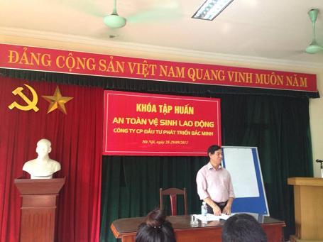 Tập huấn về ATVSLĐ tại Công ty CPĐT phát triển Bắc Minh