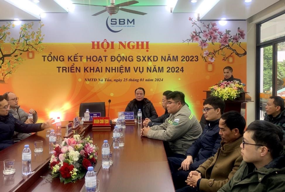 SBM tổ chức thành công Hội nghị tổng kết công tác sản xuất kinh doanh năm 2023, triển khai nhiệm vụ năm 2024 và Chúc mừng 10 năm ngày phát điện thương mại NMTĐ Nà Tẩu, tỉnh Cao Bằng